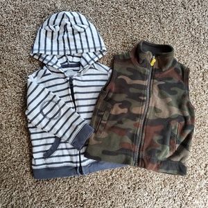 Baby boys hoodie and vest